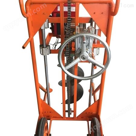 汇鑫手推式汽油挖坑机 手扶式种树挖坑器 园林机械单人打孔机