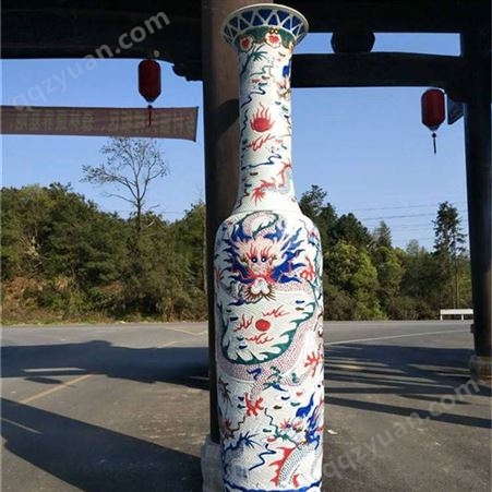 销售景德镇陶瓷大花瓶厂家 定做陶瓷大花瓶2.2米3米高落地大花瓶