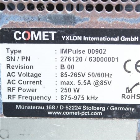COMET科密射频电源IMPulse 00902进口半导体耗材资源