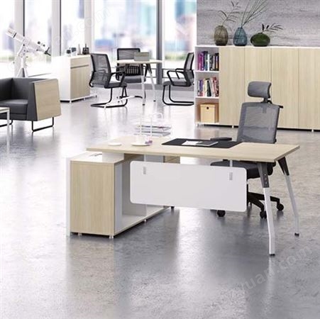 伟豪家具老板桌简约现代经理主管班公桌椅组合单人电脑桌子