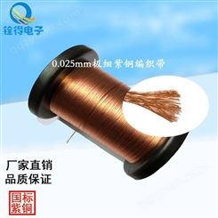 厂家供应0.025-0.04MM极细裸铜散热编织带 电子产品散热编织网