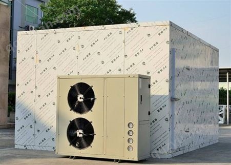 高密度保温岩棉版烘干房 采用恒温加热系统 空气能热泵烘干设机