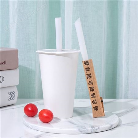 一次性可降解PLA吸管 喝果汁饮料咖啡专用管子耐高温 支持定制