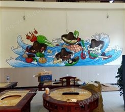 餐饮店、火锅店等墙体彩绘设计制作 设计 施工 专业服务