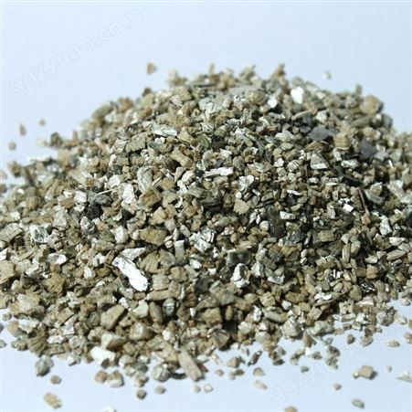 石开育苗基质蛭石 金黄色膨胀蛭石与肥料混合使用于农业种植