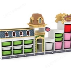 梦航玩具简易实木书柜置物柜带收纳架儿童幼儿园书架落地储物柜子