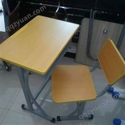 学生教室加厚单排升降课桌定做 浩威家具