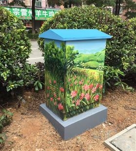 深圳电箱彩绘案例 作品由劲美墙绘制作完成 彩绘绘画