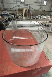 热弯玻璃 任意弧度 平面 曲面 弧形均可定制 透明钢化玻璃定做