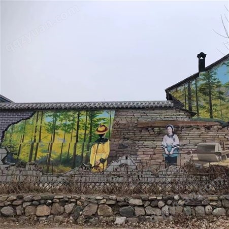 幼儿园3D彩写实彩绘 墙体壁画手绘墙绘 文化墙涂鸦
