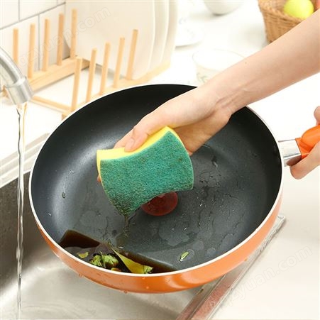 洗碗海绵直角百洁布家居清洁刷厨房用品锅刷碗神器洗碗布海绵擦