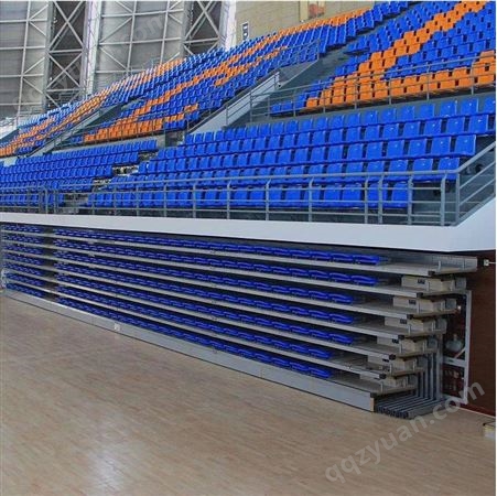户外体育场活动场馆手动可移动伸缩折叠看台座椅软座硬座连排椅
