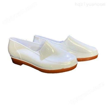 鲁泰食品厂白色水鞋耐油耐酸碱水鞋水靴胶鞋食堂厨房元宝口短雨鞋